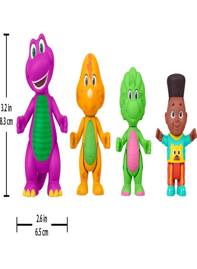 بارني مجموعة ألعاب بارني وورلد للأطفال الصغار من فيشر برايس، مجموعة "هاي فريندز" مع أربع شخصيات لخوض المغامرات، للأطفال من عمر سنتين فما فوق - Image 5
